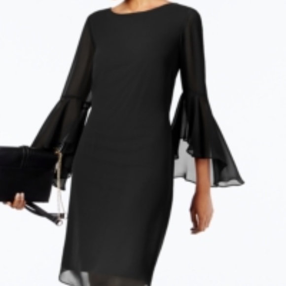 I.N.C. Petite Bell-Sleeve Shift Dress - Picture 3 of 3